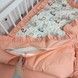 Підковдра з рюшами дитяча 120х90 см Oh My Kids &laquo;Лисички Зайчики&raquo; ранфорс персиковий