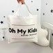 Всесезонний дитячий конверт-плед Oh My Kids "Зайчики" молочний
