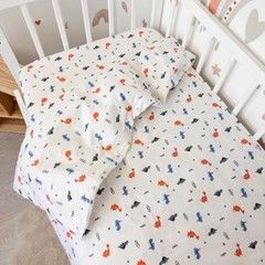Мʼяка фланелева підковдра 120х90 см на блискавці Oh My Kids &laquo;Динозаврики&raquo;