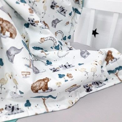 Літній конверт на виписку для новонародженого Oh My Kids "Zoo"