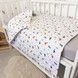 Мʼяка фланелева підковдра 120х90 см на блискавці Oh My Kids &laquo;Динозаврики&raquo;
