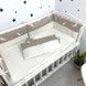 Постельный комплект в детскую кроватку 120х60 см Oh My Kids "Перья" сатин