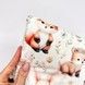 Простирадло+подушка в коляску Oh My Kids "Лисички Зайчики " персиковий