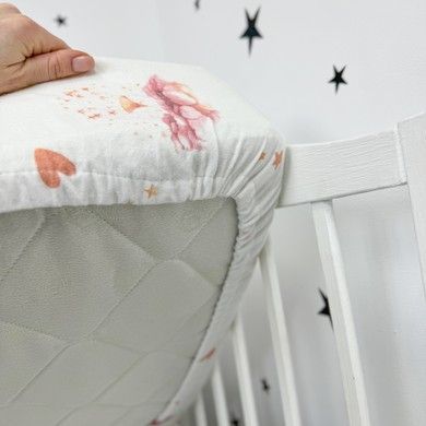 Комплект фланелевої постільної білизни для дівчинки у ліжко 120х60 см Oh My Kids &laquo;Дитячі іграшки&raquo; фланель