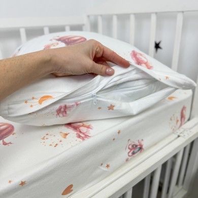 Комплект фланелевої постільної білизни для дівчинки у ліжко 120х60 см Oh My Kids &laquo;Дитячі іграшки&raquo; фланель