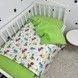 Постельное белье в кроватку 120х60 см для мальчика Oh My Kids &laquo;Динозаврики&raquo; зеленый