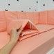 Защитные детские бортики в кроватку 120х60 см для девочки Oh My Kids Персиковый