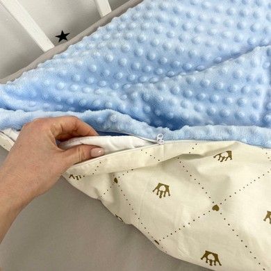 Плед всесезонный для новорожденного Oh My Kids 100х80 см &laquo;Короны&raquo;