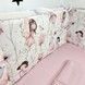 Захисний бортик 180х30 см у ліжечко для дівчинки Oh My Kids "Феєчки"