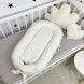 Кокон позиционер для новорожденного Soft OMK "Milk Dots" со съемным чехлом