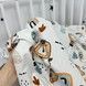 Комплект натуральних бавовняних пелюшок Oh My Kids "Ведмедики Леви"