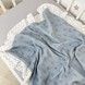 Муслиновый плед с хлопковым кружевом 90х70 см Oh My Kids "Сад" цвет джинс