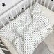 Детский сатиновый пододеяльник 120х90 см Oh My Kids "Black Hearts"