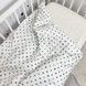 Детский сатиновый пододеяльник 120х90 см Oh My Kids "Black Hearts"