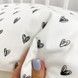 Детский сатиновый пододеяльник 120х90 см Oh My Kids "Black Hearts"