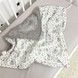 Детское махровое полотенце с уголком 70х70 см Oh My Kids "Зайчики" серый