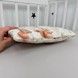 Подушка 30х25 см в ліжечко або в коляску Oh My Kids "Лисички Совенята" бежевий