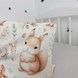 Подушка 30х25 см в ліжечко або в коляску Oh My Kids "Лисички Совенята" бежевий