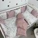 Сатиновый комплект в детскую кроватку Oh My Kids "Зайчики"