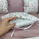 Сатиновый комплект в детскую кроватку Oh My Kids "Зайчики"