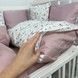Сатиновый комплект в детскую кроватку Oh My Kids "Зайчики"