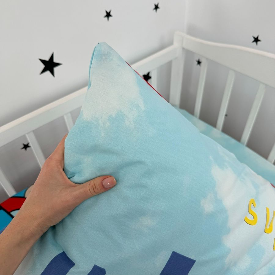 Детский пододеяльник 120х90 см Oh My Kids &laquo;Супермен&raquo; ранфорс