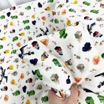 Дитяча постільна білизна для ліжка 120х60 см Oh My Kids &laquo;Майкрафт&raquo; 100% бавовна