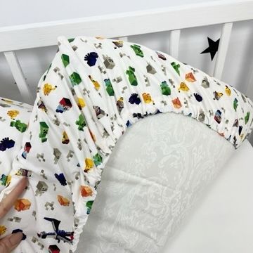 Дитяча постільна білизна для ліжка 120х60 см Oh My Kids &laquo;Майкрафт&raquo; 100% бавовна