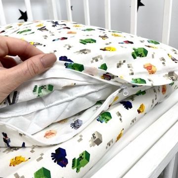 Дитяча постільна білизна для ліжка 120х60 см Oh My Kids &laquo;Майкрафт&raquo; 100% бавовна