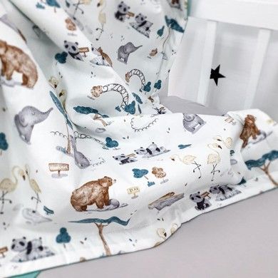 Детский летний конверт на выписку Oh My Kids "Zoo"