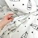 Фланелева дитяча постільна білизна Oh My Kids "Milk bottle"