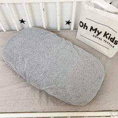 Махрова простиня в коляску на резинці Oh My Kids колір сірий