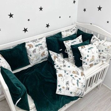 Комплект у дитяче ліжечко 120х60 см Oh My Kids "Zoo"
