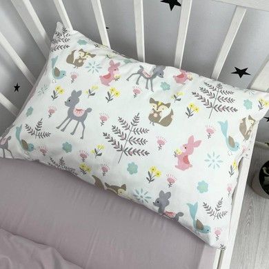 Дитяча постільна білизна у ліжечко Oh My Kids "Forest Animals" сатин