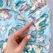 Простинь в коляску Oh My Kids Unicorn м'ятний