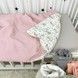 Плед для дівчинки в ліжечко Oh My Kids "Зайчики" рожевий