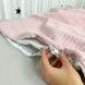 Плед для дівчинки в ліжечко Oh My Kids "Зайчики" рожевий